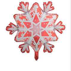 6pcs Large Snowflake Foil Balloons Christmas Winter Helium Snowflake Balloon