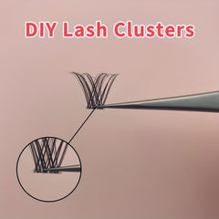 110pcs D Curling Lash Extension Clusters, Fluffy Wispy Individual Lashes, 8-16mm