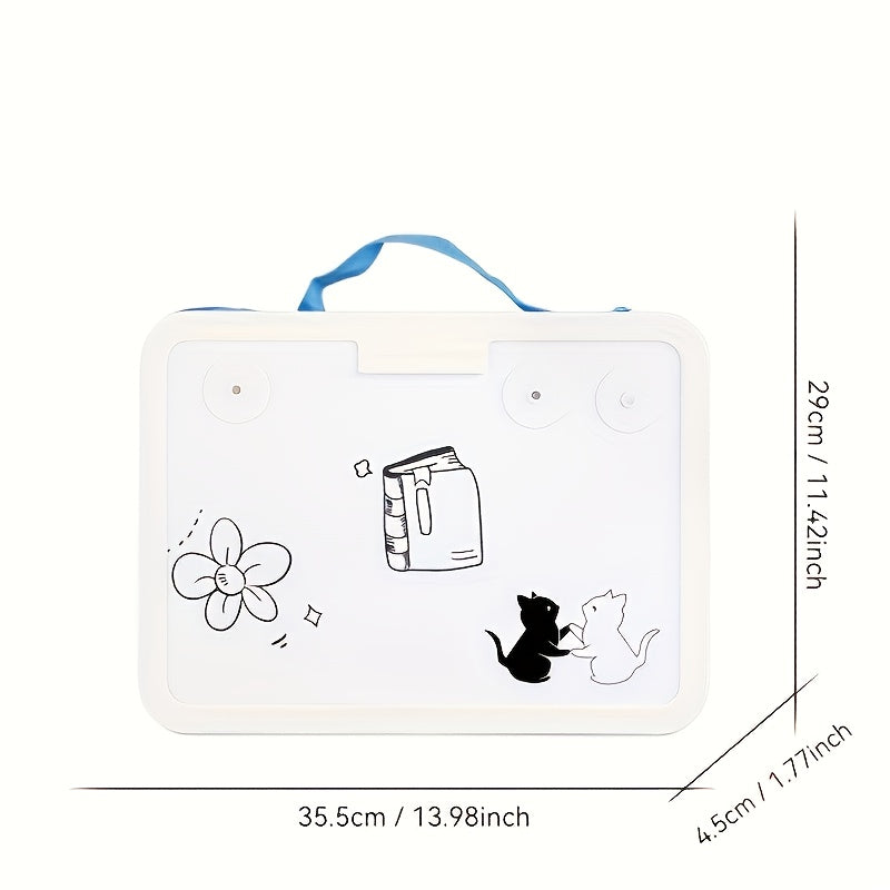 Magnetic Drawing Board with Storage - Reusable Art Pad & Coloring Book