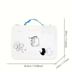 Magnetic Drawing Board with Storage - Reusable Art Pad & Coloring Book