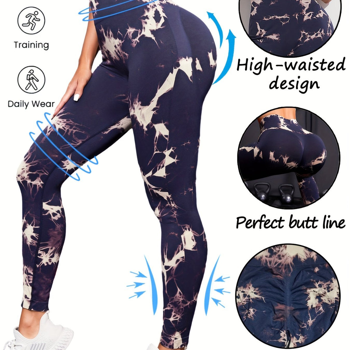 Tie Dye Yoga Pants High Stretch Leggings