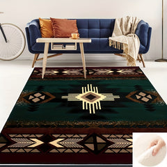 Dark Green Large Carpet Soft Area Rug Machine Washable