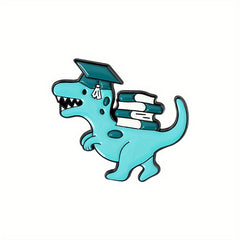 Dr Dinosaur Brooch For Girls Students