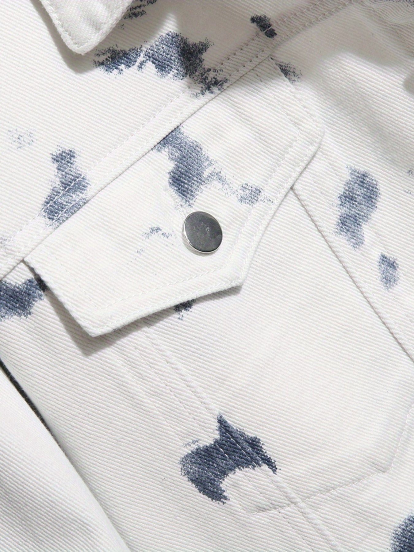 Men's Tie Dyed Denim Jacket Slim Fit