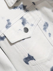 Men's Tie Dyed Denim Jacket Slim Fit