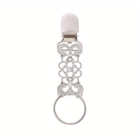 Portable Travel Hat Clip Straw Hat Holder Vintage Metal Flower Outdoor