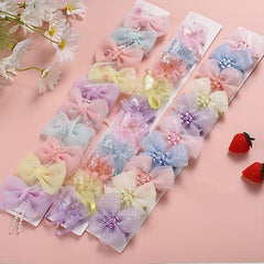 10pcs Sweet Bow Butterfly Hair Clips Princess Hair Accessories