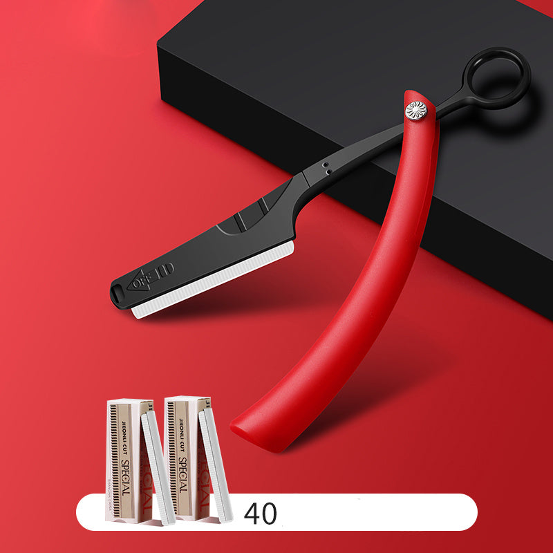 Professional Straight Edge Razor with 40 Blades