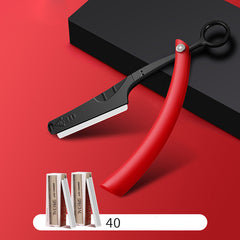 Professional Straight Edge Razor with 40 Blades