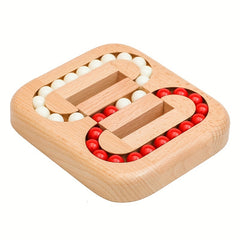 Wooden Flat Roller Ball Kongming Lock Educational Toy