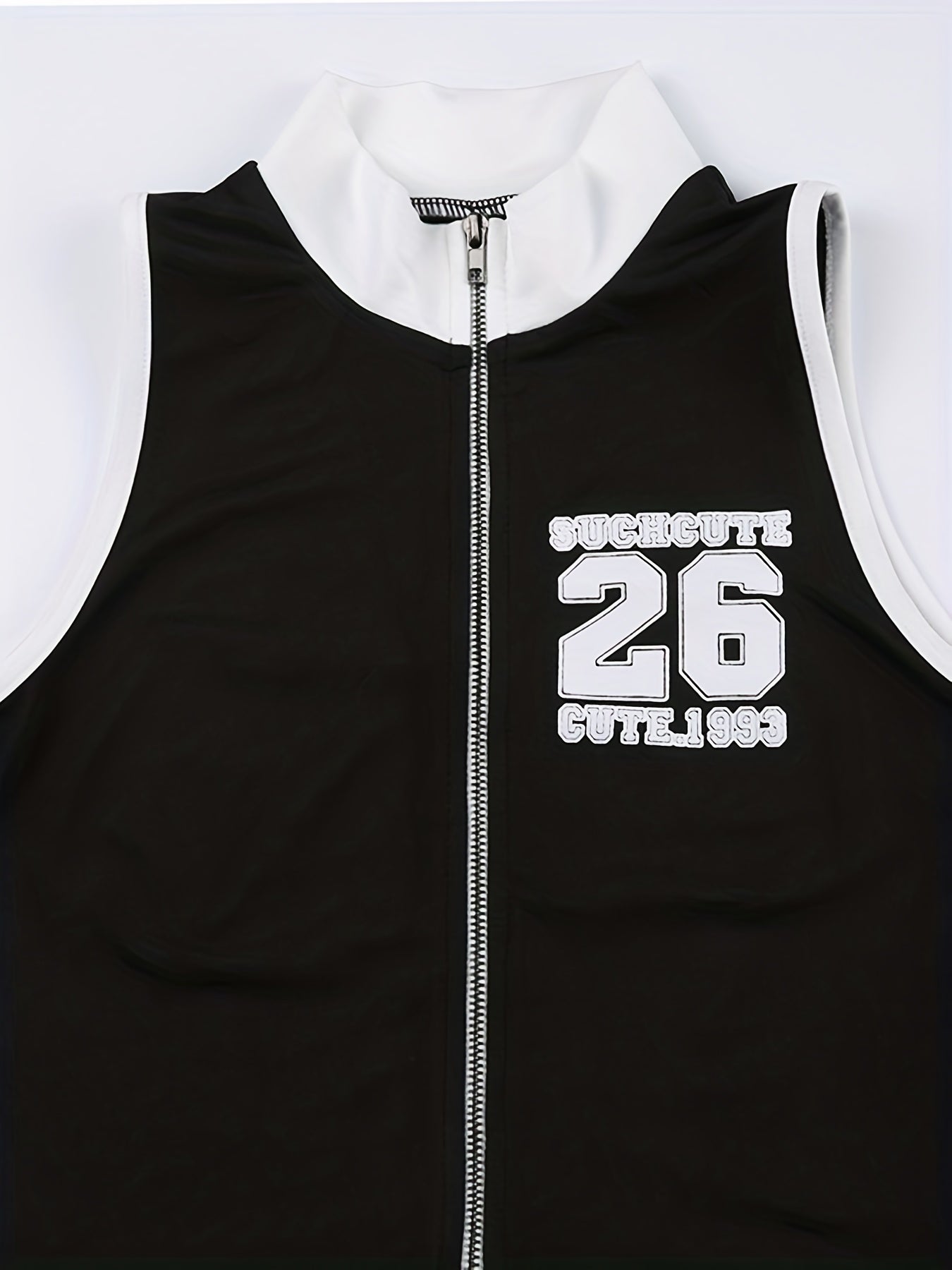Y2K Sexy Crop Zip Up Tank Top