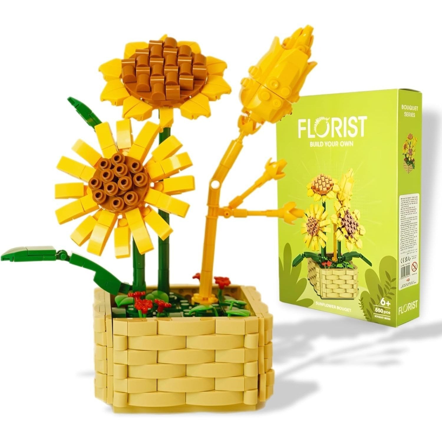 Flowers Bouquet Building Set for Adults