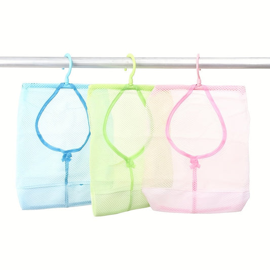 Mesh Hanging Storage Bag for Kitchen Bathroom Foldable Organizer