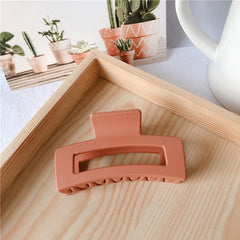 Acrylic Frosted Square Hair Claw Ponytail Holder