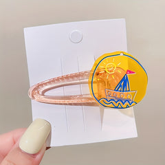 Baby Girls Cartoon Flowers Lollipop Hair Clips Headwear Hair Accessories