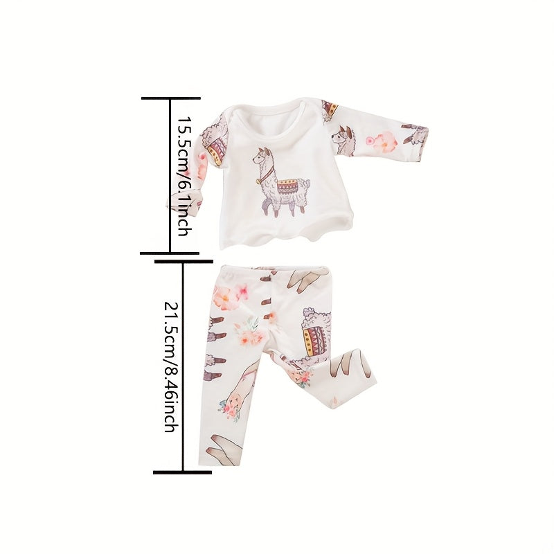 Lamb Pattern Doll Clothes Set for 17 inch Dolls