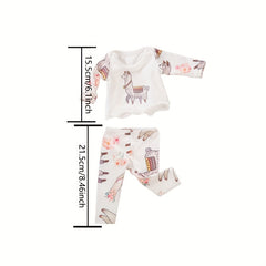 Lamb Pattern Doll Clothes Set for 17 inch Dolls