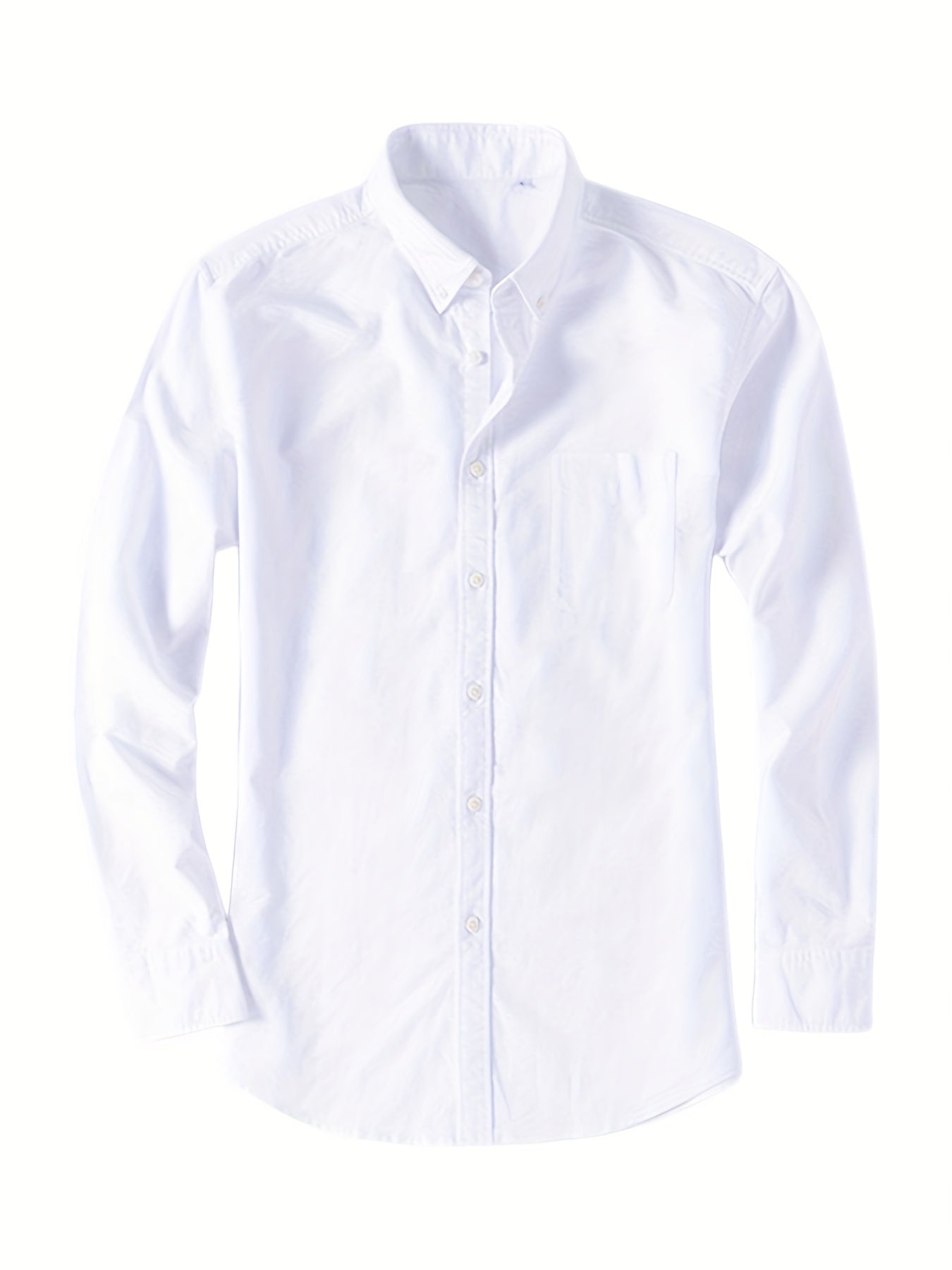 Men's Square Neck Button Up Shirt with Chest Pocket