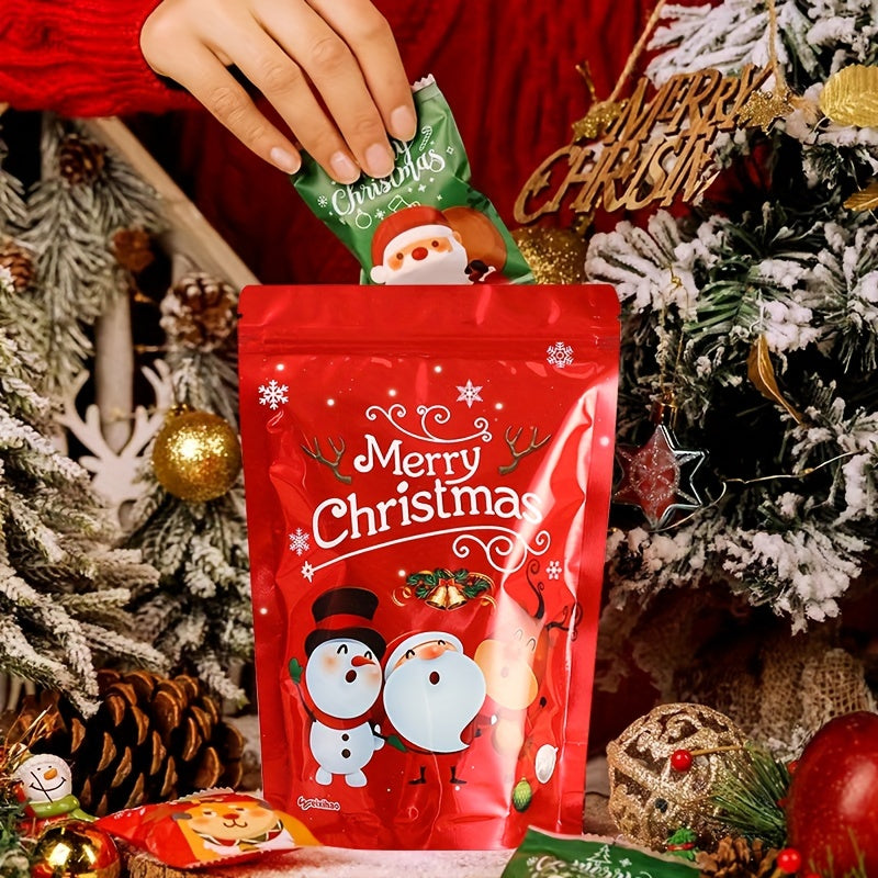 10pcs Christmas Pearl Candy Gift Bags Party Decoration Bags