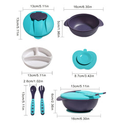 7pcs Kids Cutlery Set for Family Indoor Outdoor Traveling