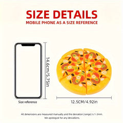 Colorful Pizza Kitchen Set with Fruits, Vegetables, Utensils
