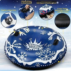 Inflatable Skiing Ring Thickened Coldproof PVC Sled