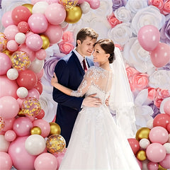 Pink Balloon Garland Arch Set for Proposal Wedding Baby Shower