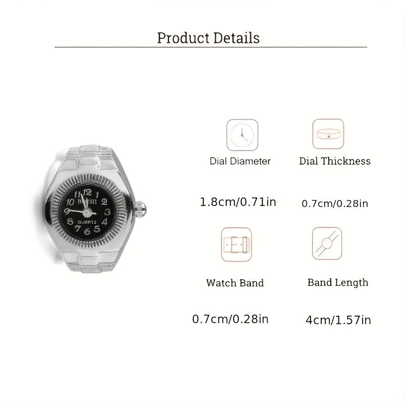 Punky Watch Ring Mini Finger Watch - Assorted Colors