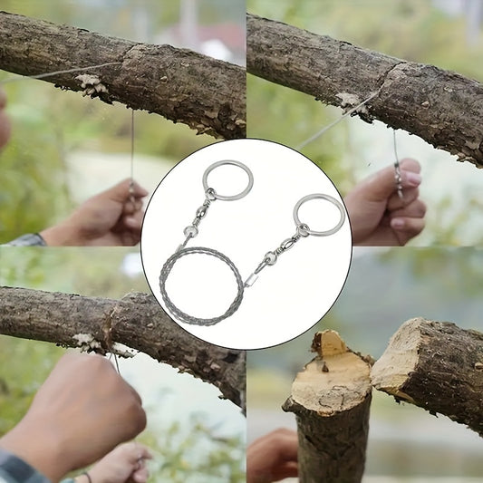 Survival Wire Saw Portable Steel Wire Saw for Camping