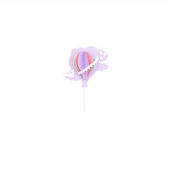 6pcs Air Balloon Cloud 3D Paper Cake Toppers Cupcake Toppers