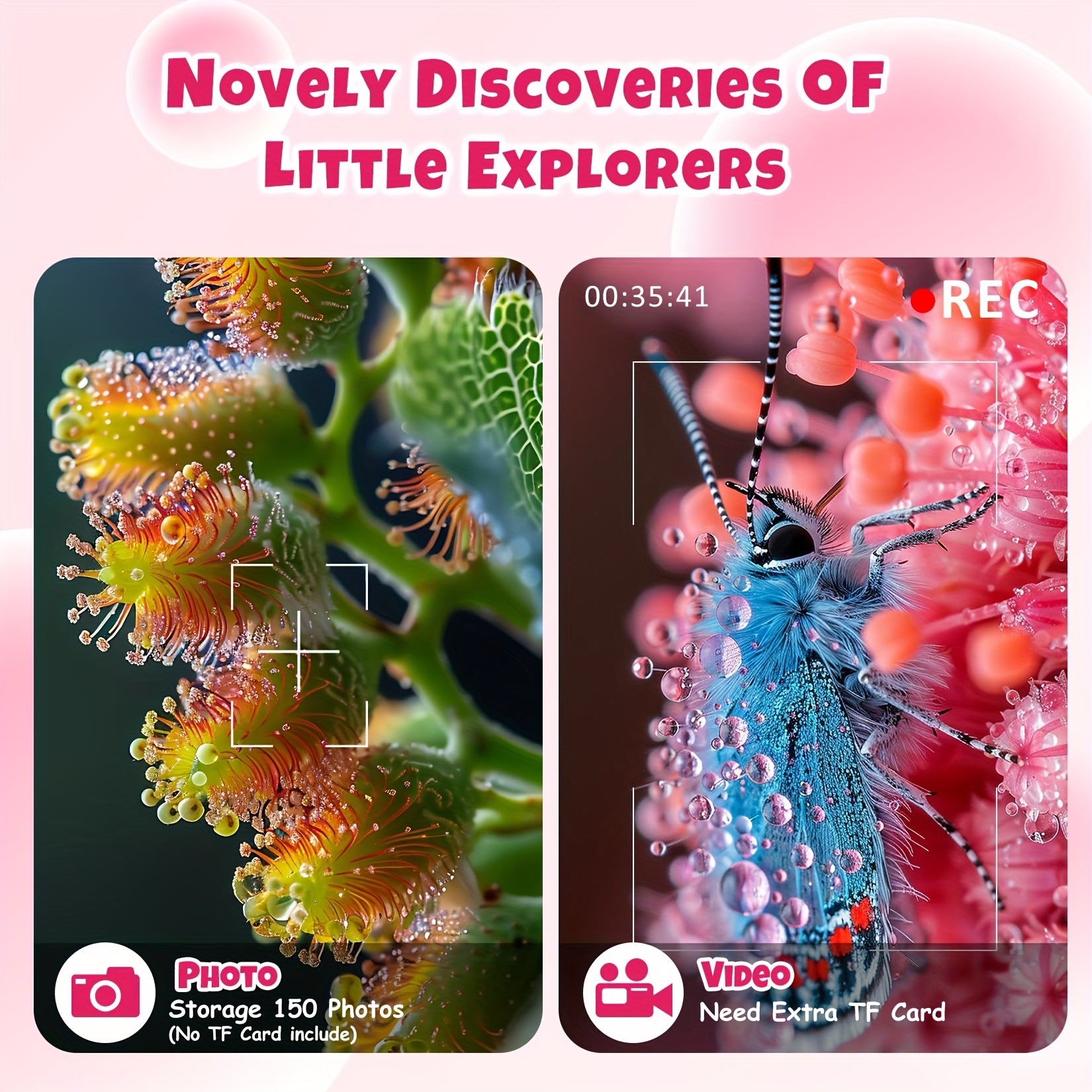 USB Charging Unicorn Digital Microscope 500x Magnification