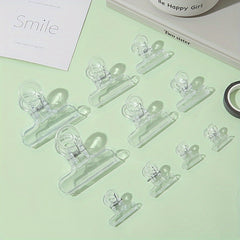 20pcs Transparent Ticket Clip File Folder Snack Sealing