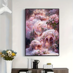 5D Castle Diamond Painting Set for Beginners - 11.8x7.88 Inches