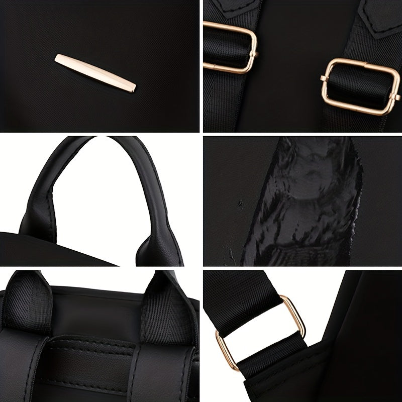 Casual Solid Backpack Preppy Style School Bag Daypack