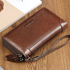 Vintage Men's Handbag Hand Grip Bag Cell Phone Bag Wallet