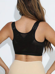 Breathable Cross Mesh Vest Sports Bra