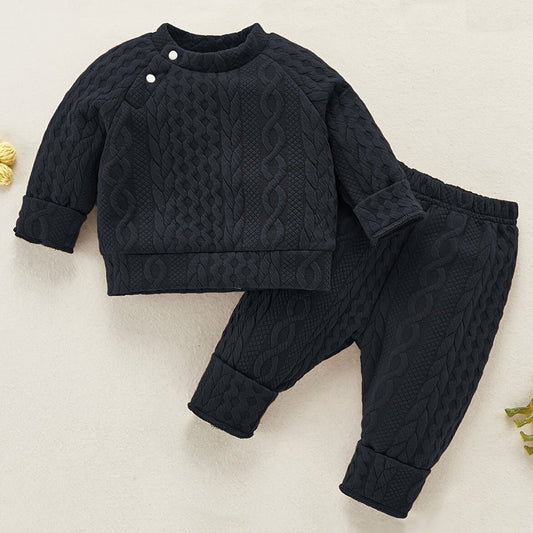 Toddler Baby Long Sleeve Sweatshirt & Pants Set