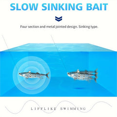 32.5g Tuna Fishing Lure 4 Segment Swimbait w/ Treble Hooks Freshwater Salt