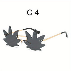 Irregular Flowers Shaped Gradient Lens Sunglasses