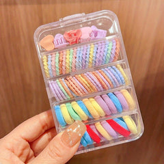 Colorful Hair Tie Set for Kids, Baby Ties, Rubber Bands