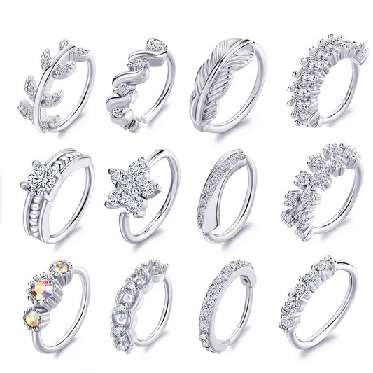 Hypoallergenic Nose Ring for Women - Cartilage Piercing Jewelry