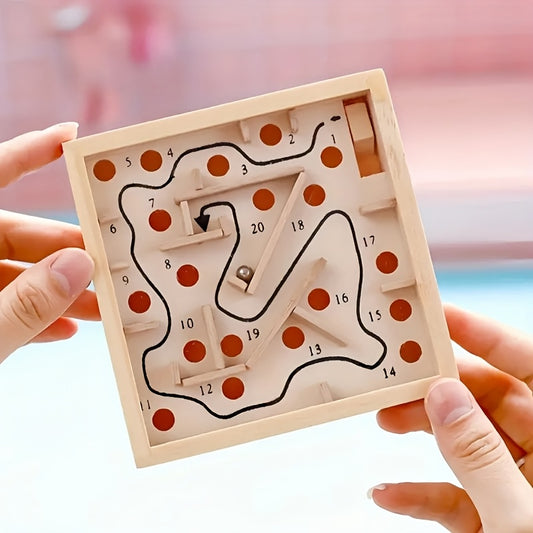 Wooden Hand Eye Coordination Maze for Focus & Balance Art