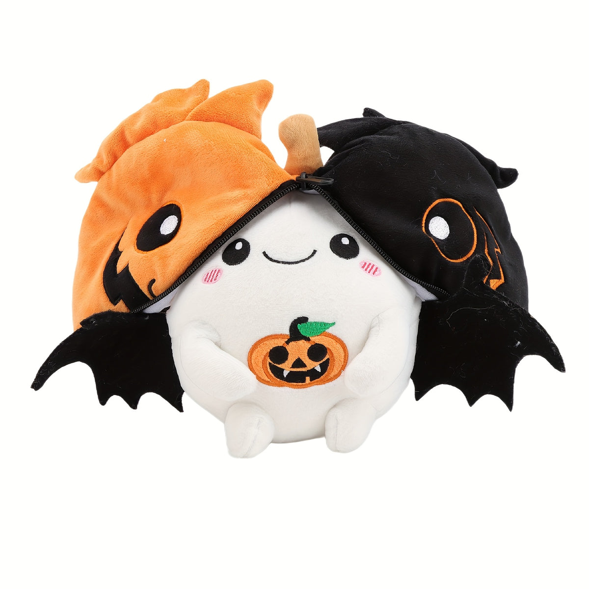 AKKUN Halloween Plush Toy Pumpkin Bat Stuffed Animal Witch Hat Teddy Bear