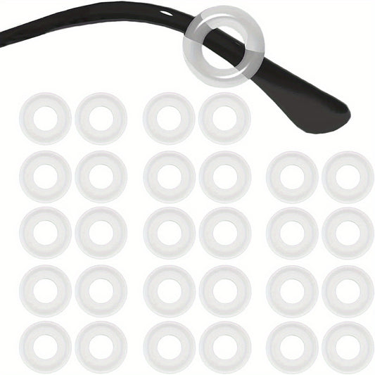 Silicone Glasses Ear Grip Strap Holder Anti Slip for Eyewear - Clear