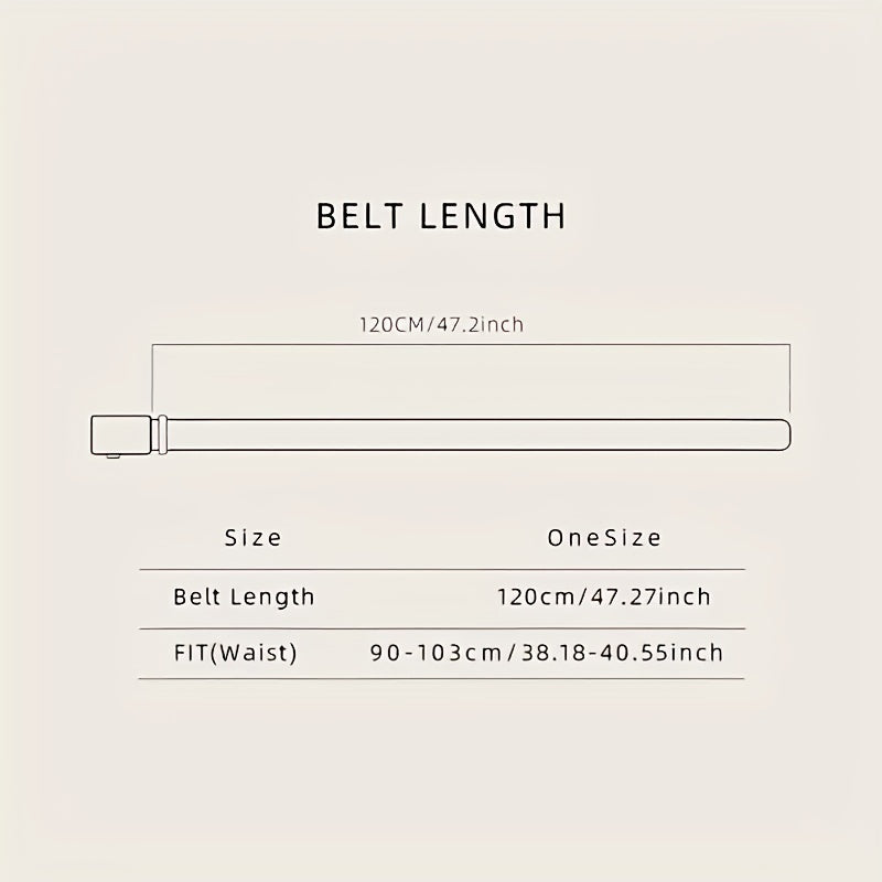 2pcs Men's Toothless Automatic Breathable Belt