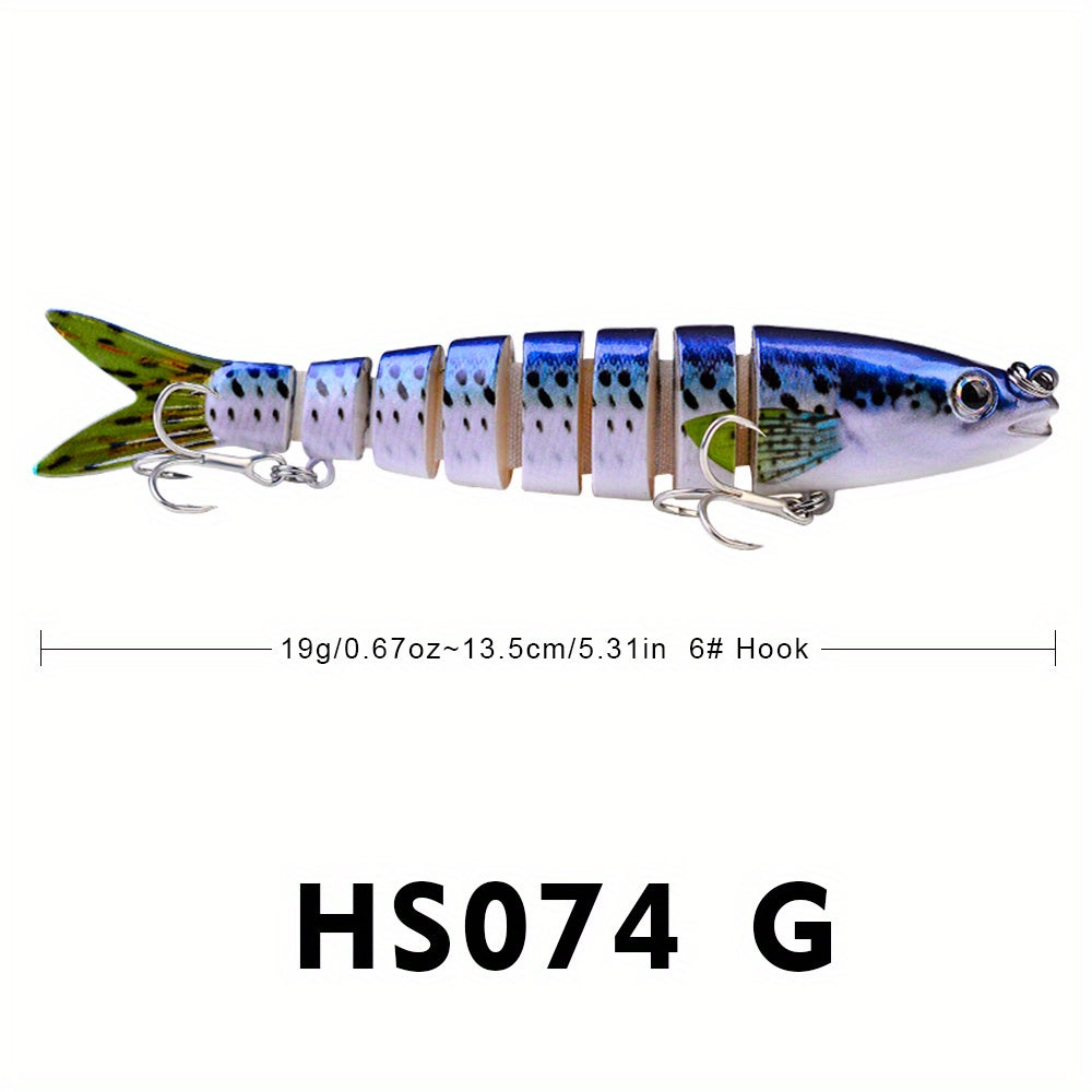 Proberos 8 Segment Swimbait 13 19g Fishing Lure - Assorted Colors