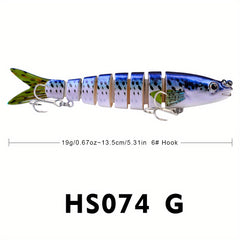 Proberos 8 Segment Swimbait 13 19g Fishing Lure - Assorted Colors