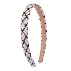 Checkered Pattern Headband Plaid Hair Band