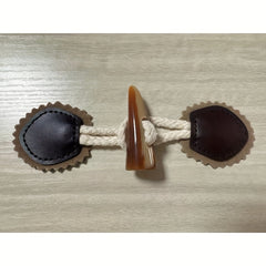 3 Pairs Resin Horn Buckle Leather Belt Rope Buckle