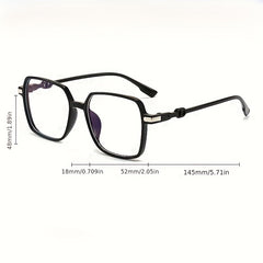 Light Blocking Glasses Jelly Square Clear Lens Computer Glasses